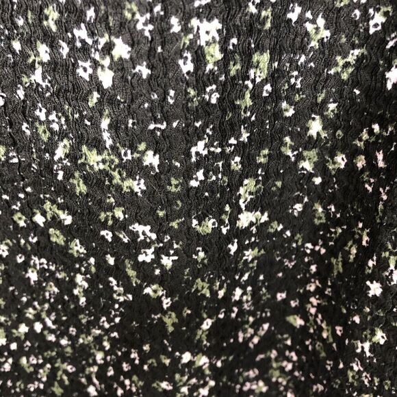 Loft Top Puff Sleeve Textured Floral Dark Cottagecore Nature Feminine Womens SP - Picture 4 of 10